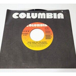 New Kids On The Block - I'll Be Loving You (Forever) - Columbia 45 RPM 7" Vinyl